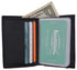 Men's Genuine Leather Multi-Credit Card Holder Wallet W/Protective Band 5570